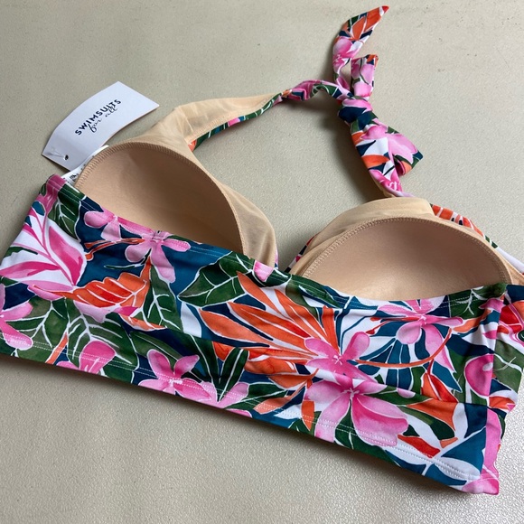 NWT Allure Longline Bikini Halter Top Swimsuits For All, 14 - Picture 5 of 6